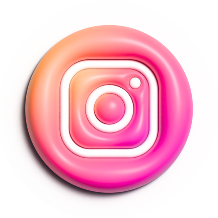 3D logo instagram